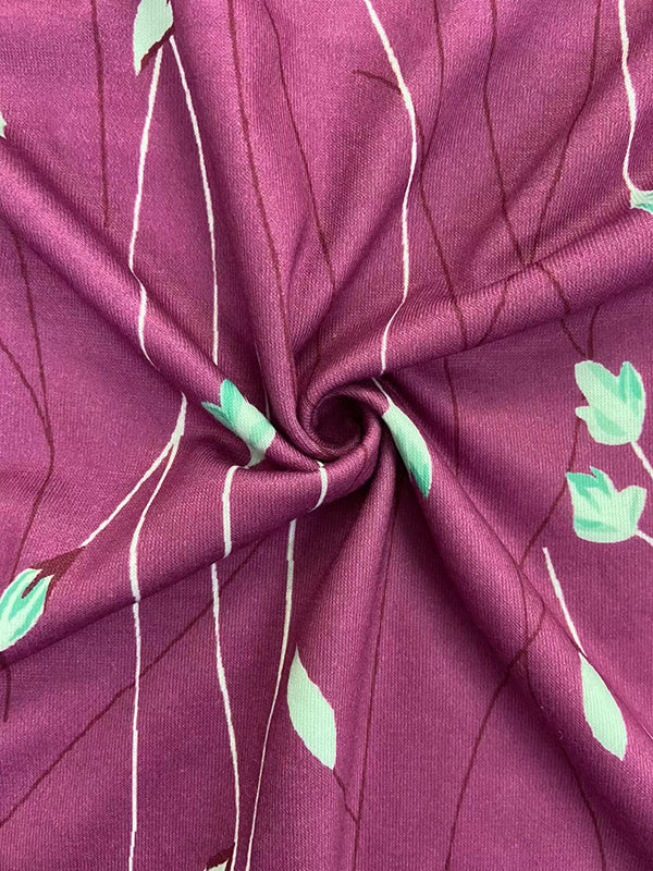 Robe courte ample coupe trapèze, à imprimé floral, à col rond