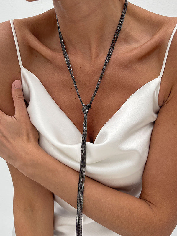 Collier à pompons