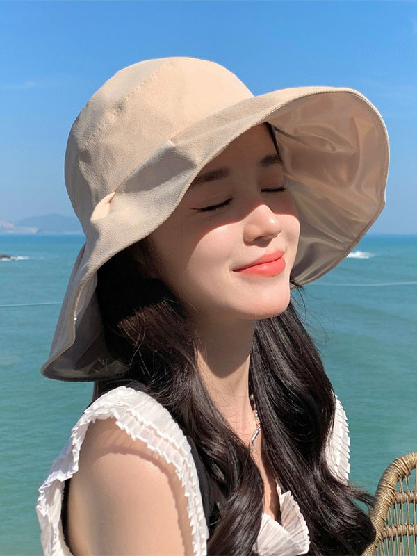 Chapeau pliable anti-UV à larges bords