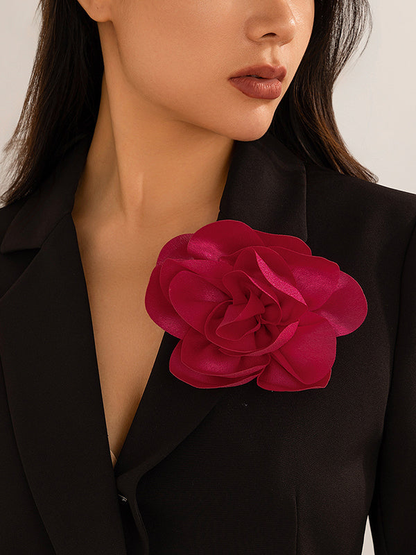 Broche à fleurs en 3D