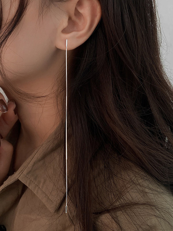 Boucles d'oreilles pendantes à pompons