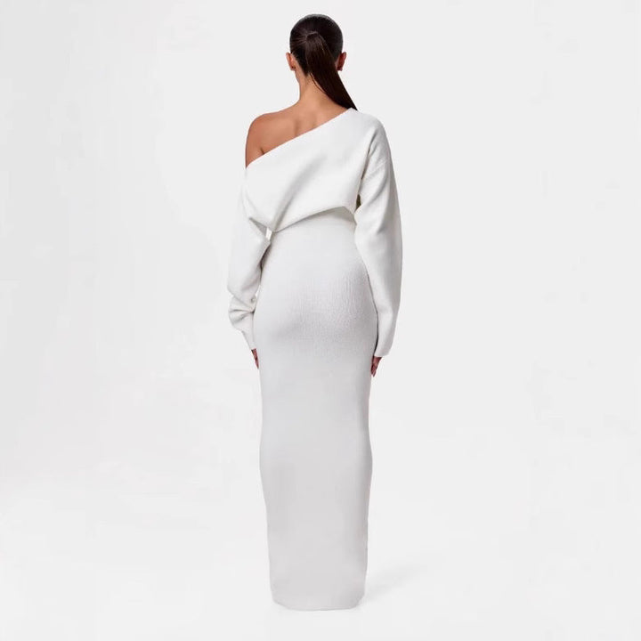 Renata - Robe maxi asymétrique élégante pour les soirées d'été