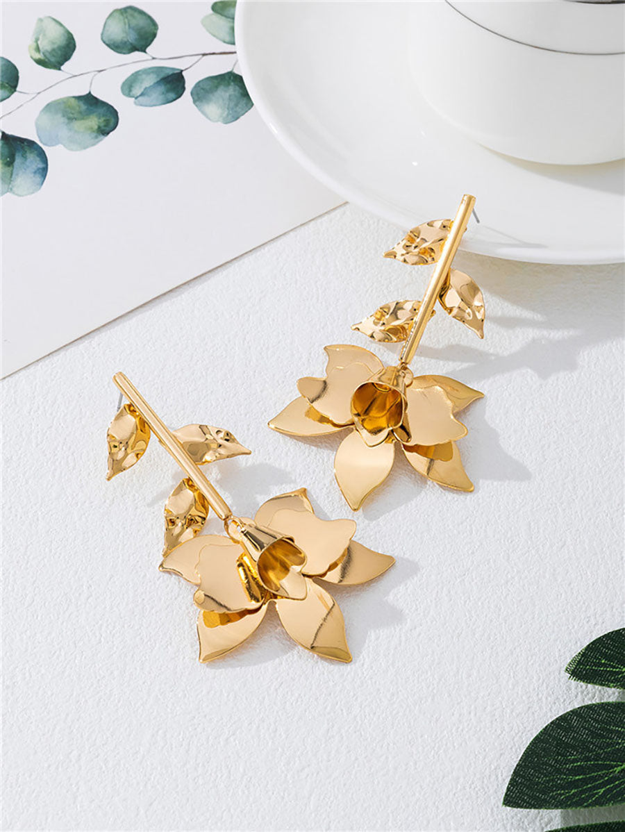 Boucles d'oreilles en forme de fleur