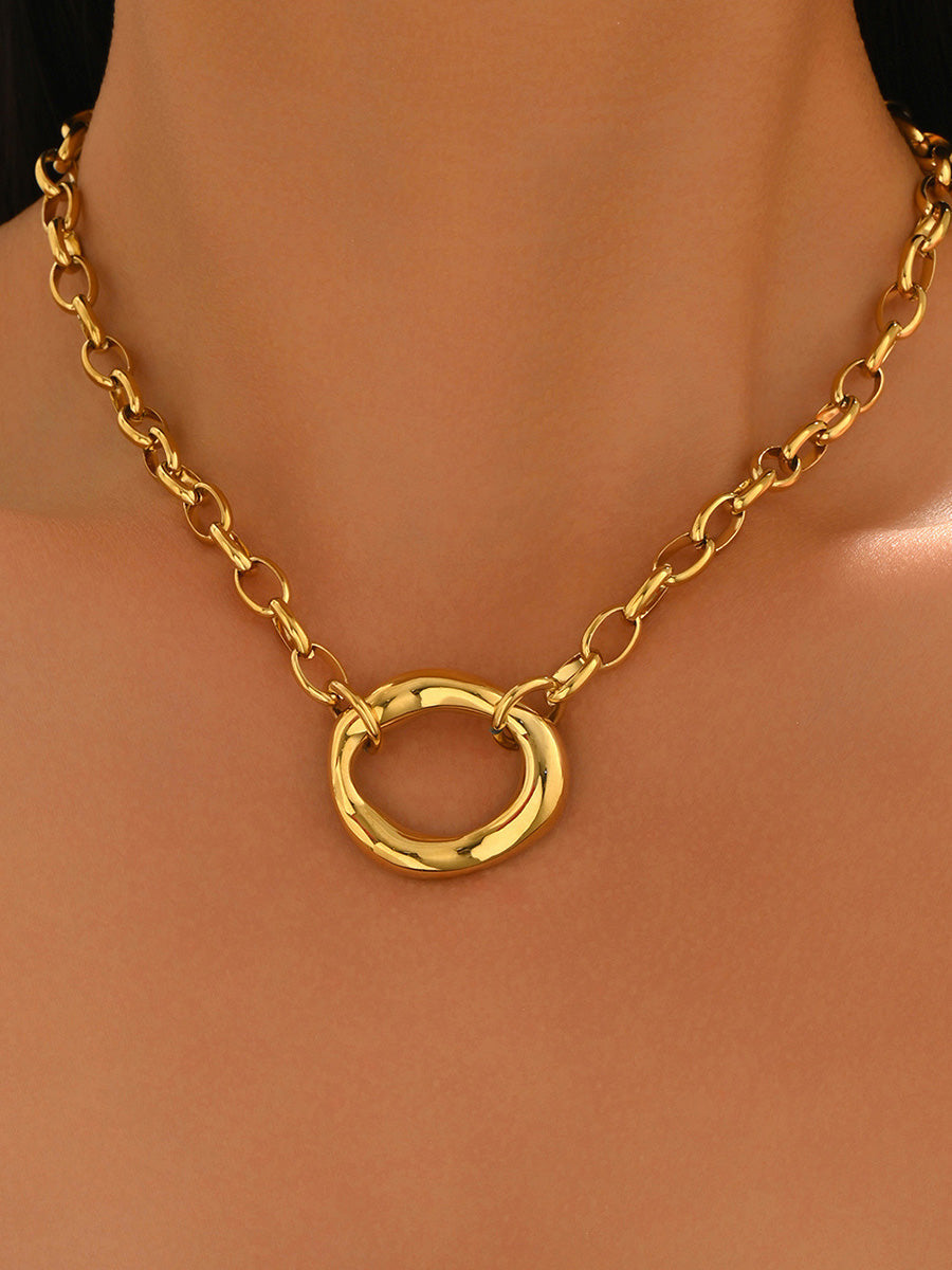 Collier géométrique à chaîne