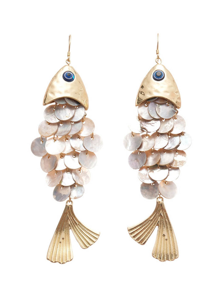 Boucles d'oreilles pendantes en forme d'animal, à pompons