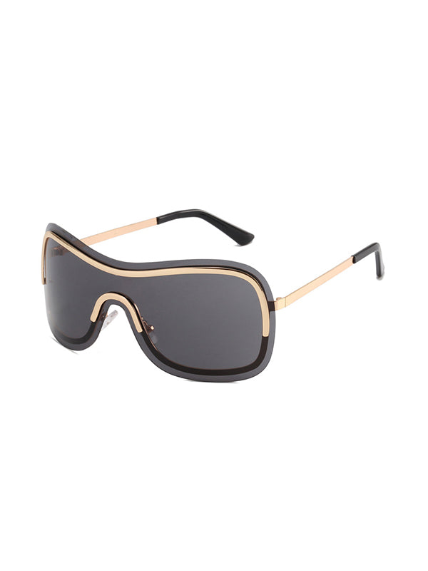Lunettes de soleil géométriques anti-UV