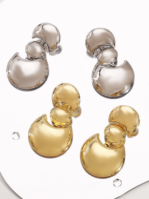 Boucles d'oreilles pendantes géométriques