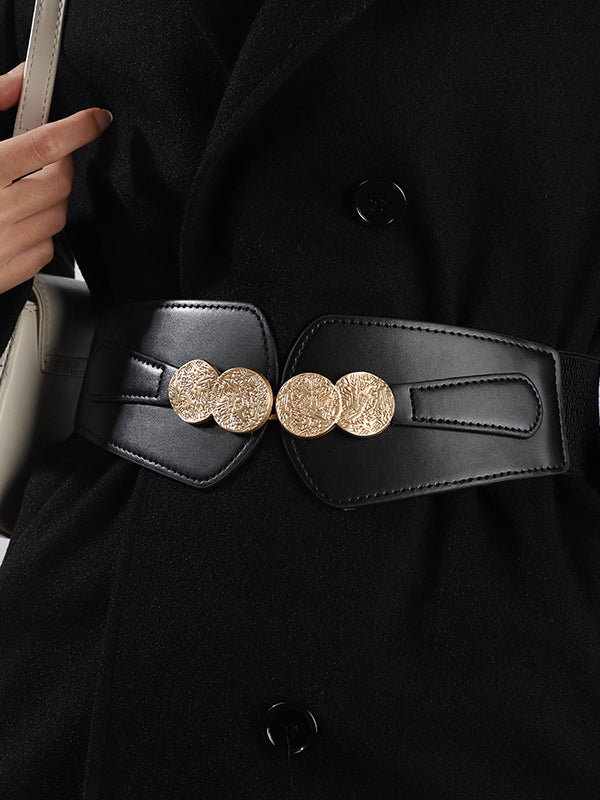 Ceinture à taille élastique, à empiècements