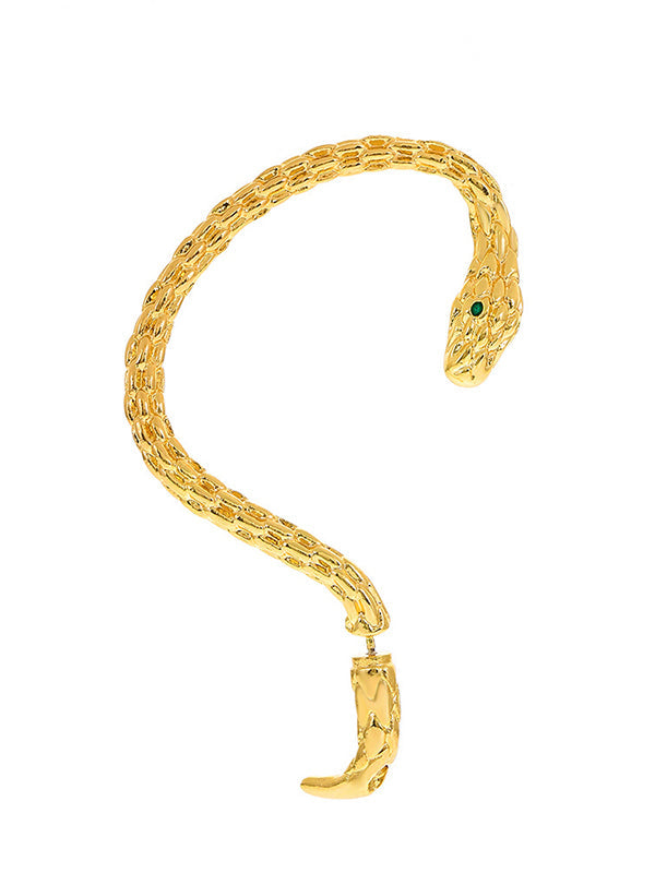 Boucles d'oreilles contour d'oreille en forme de serpent