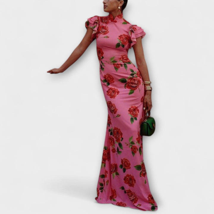 Luna - Robe maxi à imprimé floral