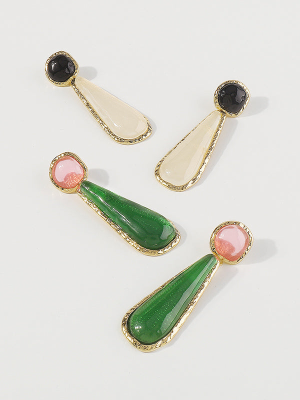 Boucles d'oreilles pendantes géométriques