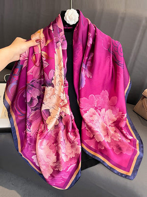 Écharpe bandeau à imprimé floral