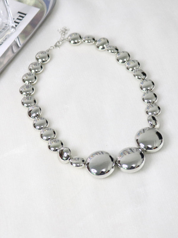 Collier brillant couleur unie