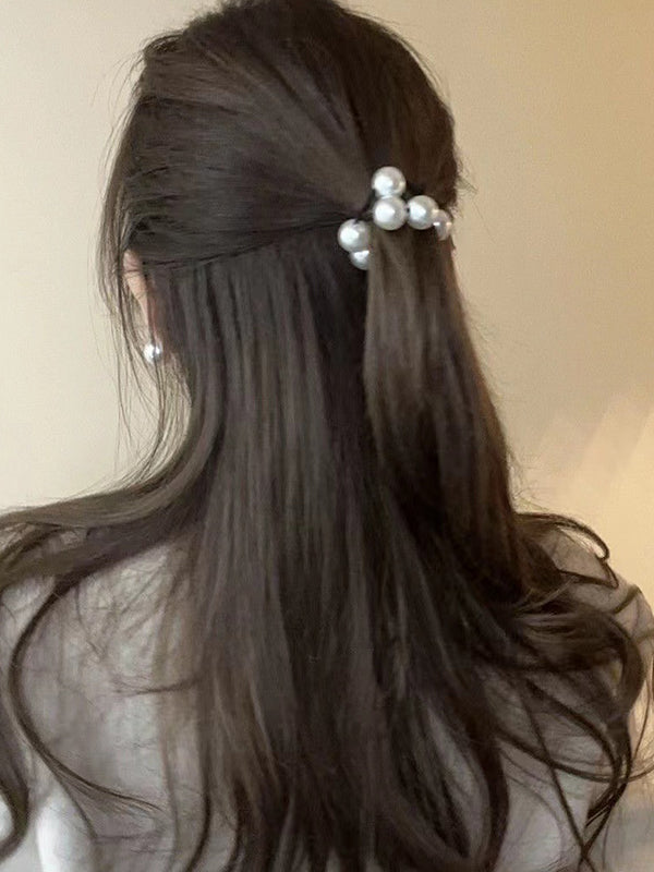 Extensible perlé; Accessoires pour cheveux élastiques, pompon, attache pour cheveux, support pour queue de cheval