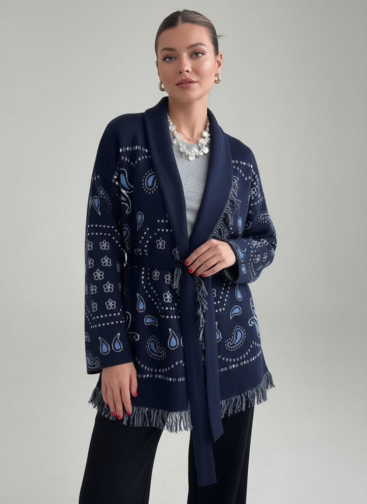 Sarah | Pull en Tricot pour Femmes avec Motif Paisley