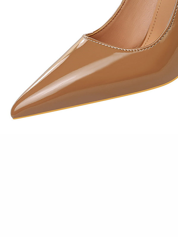 Scarpin Salto à empiècements de couleur unie