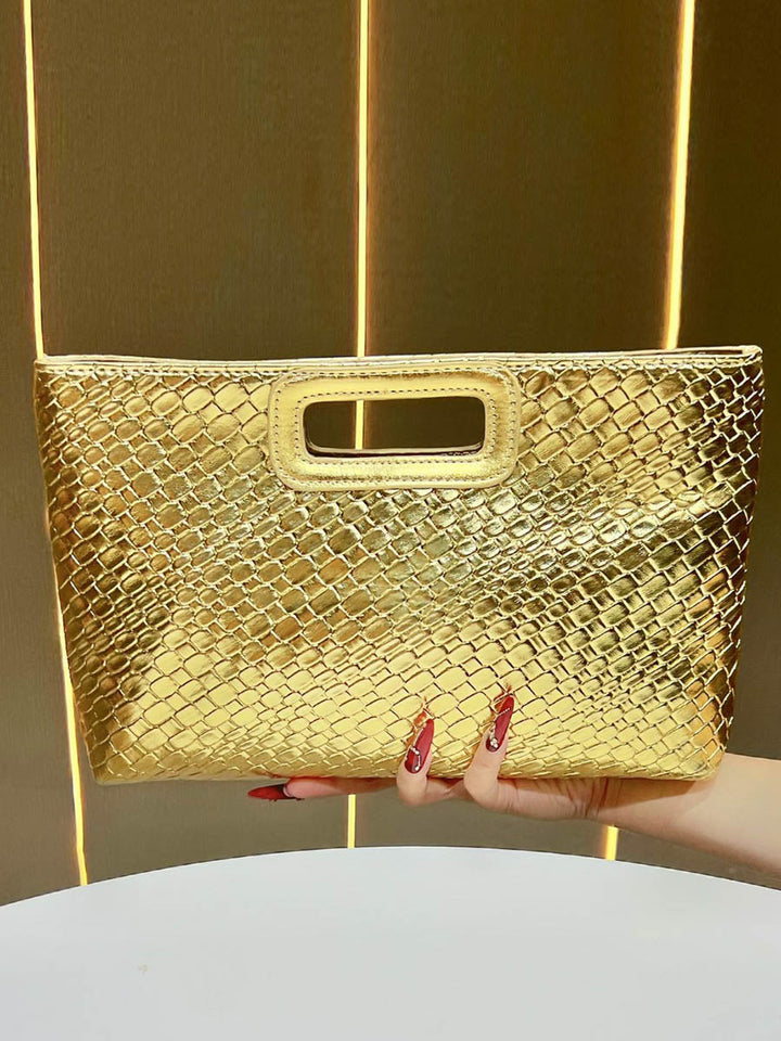 Chaînes Sacs à bandoulière en peau de serpent brillant géométrique Sacs de soirée & Pochettes