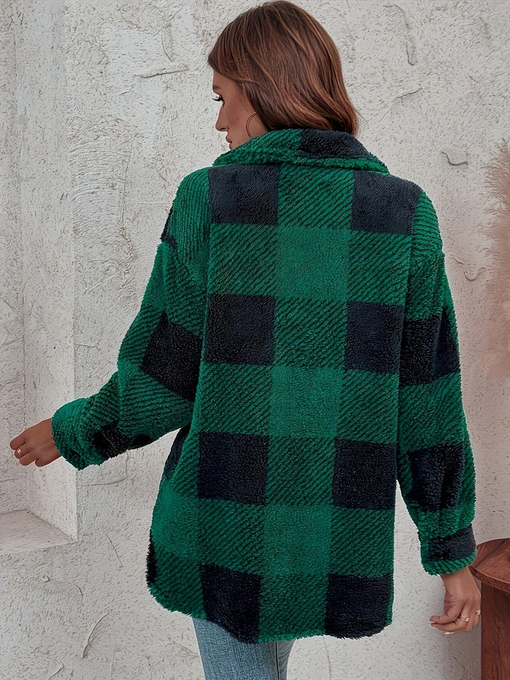Laura | Manteau d'hiver en teddy pour femmes élégant et chaud