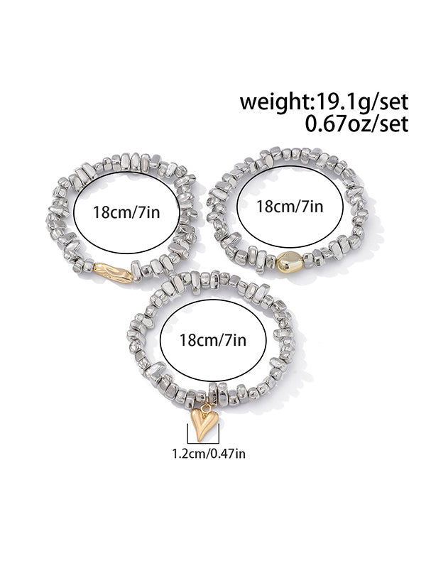 Accessoires de bracelet géométrique 3 pièces