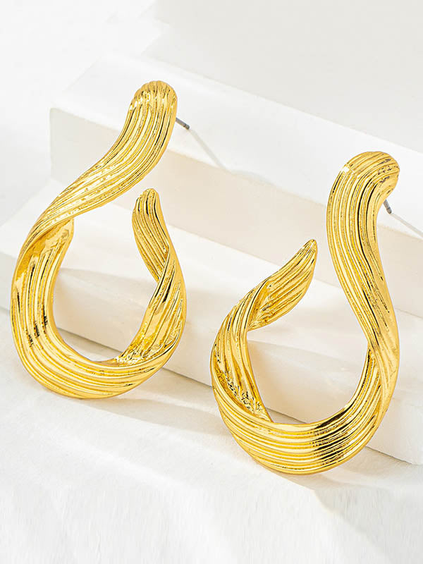 Boucles d'oreilles pendantes géométriques