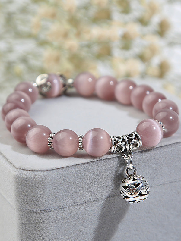 Bracelet original simple en pierre de 5 couleurs