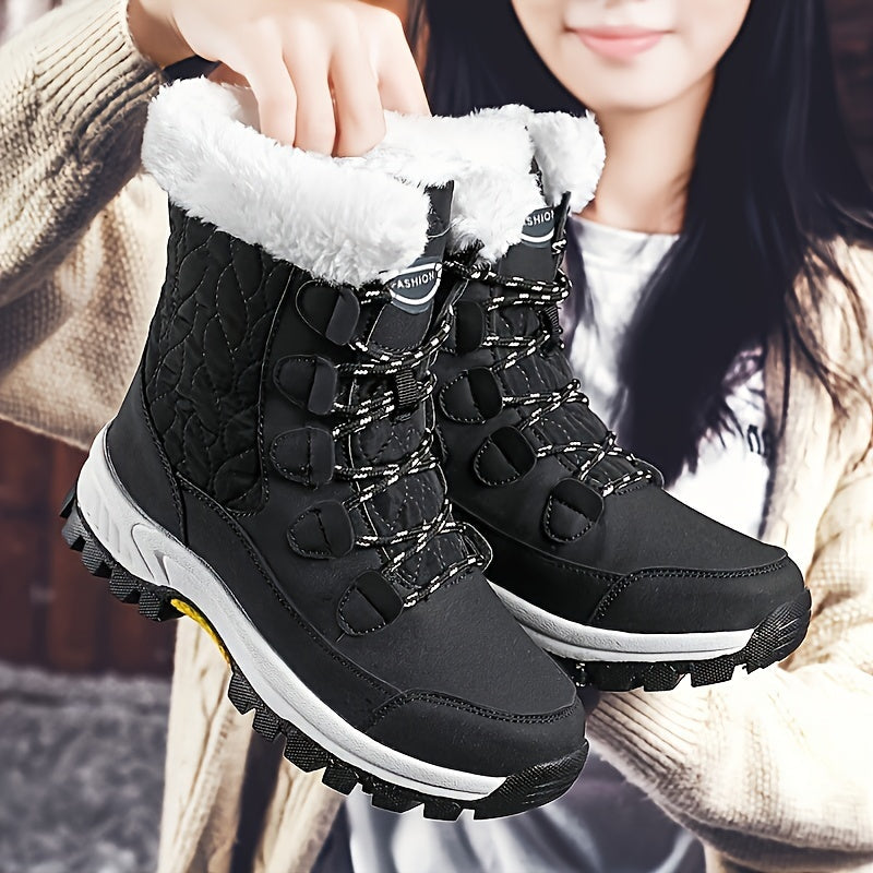 Bottes d'hiver pour femmes | Avec lacets et bout rond