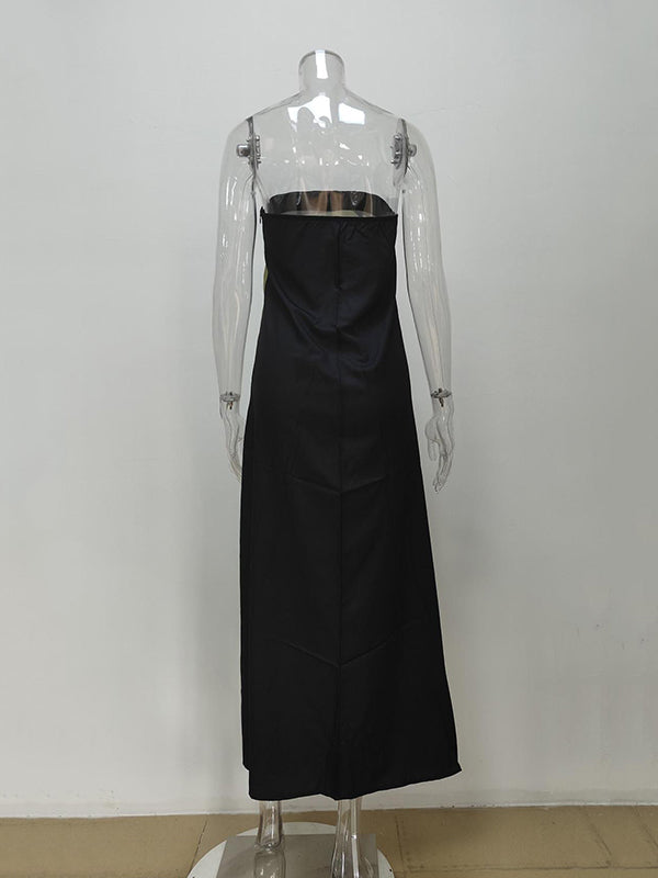Robe longue ample imprimée grande taille, à empiècements, bustier