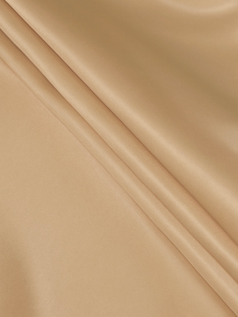 Robe longue plissée coupe trapèze, taille haute, à col en V, couleur unie