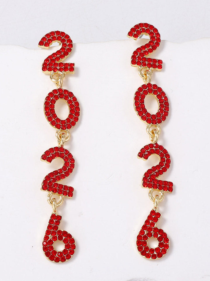 Boucles d'oreilles brillantes à motifs figuratifs, à strass