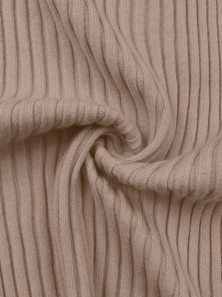 Pull ample asymétrique à empiècements, à col haut, couleur unie
