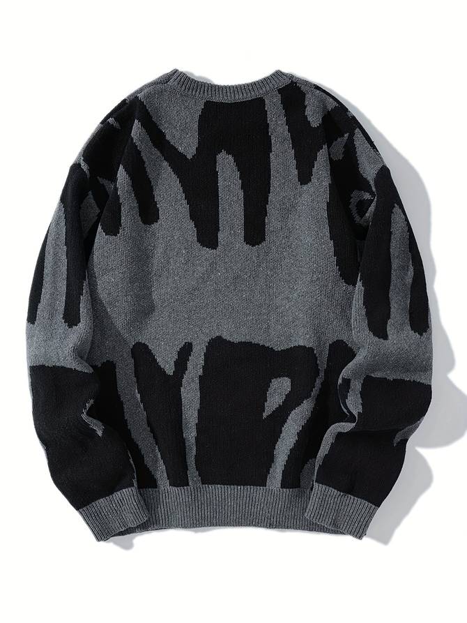 Pull en tricot à motifs pour femmes