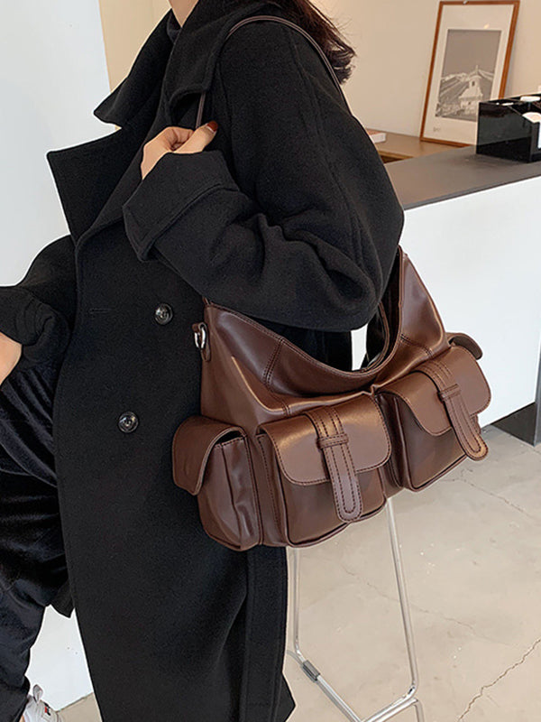 Sac cabas à poches, à empiècements