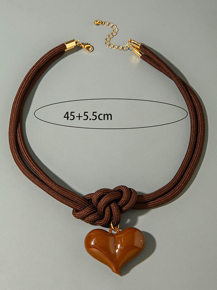 Collier en forme de cœur