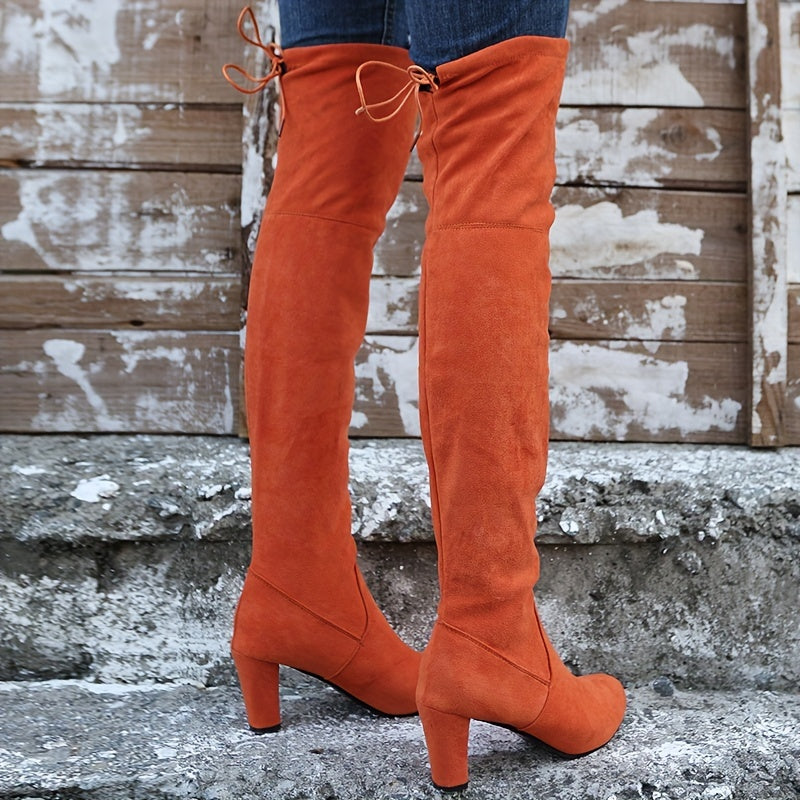 Bottes overknee pour femmes | Tige haute au-dessus du genou avec enfilage