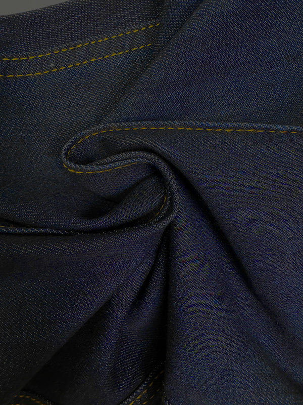 Bas de pantalon en jean évasé taille haute à empiècements