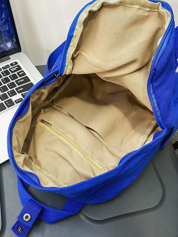 Sac à dos simple et décontracté en toile de 5 couleurs
