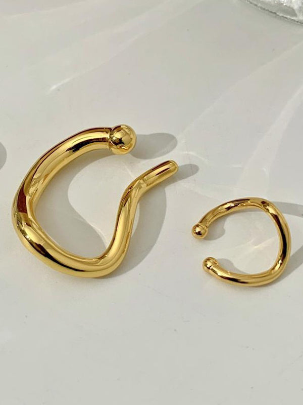 Boucles d'oreilles simples chic, normcore, couleur unie