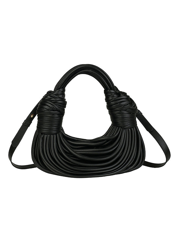 Sac à pompons, couleur unie