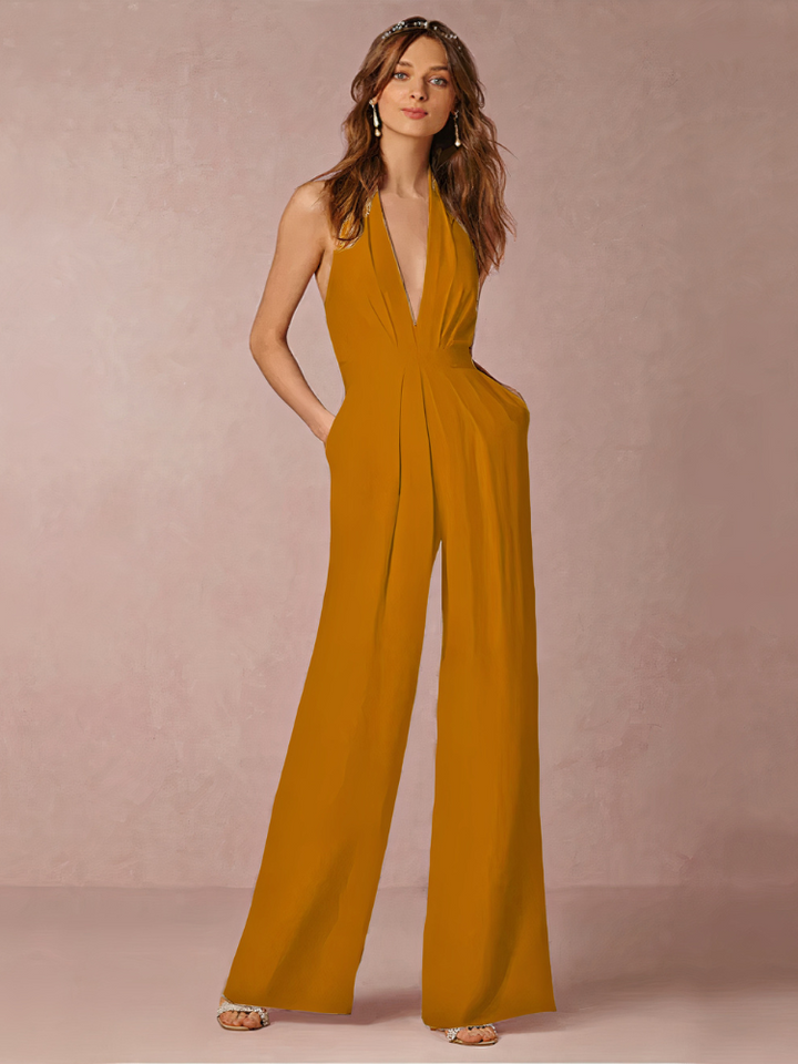 Jumpsuit élégant à bretelles pour femmes | Invités de mariage