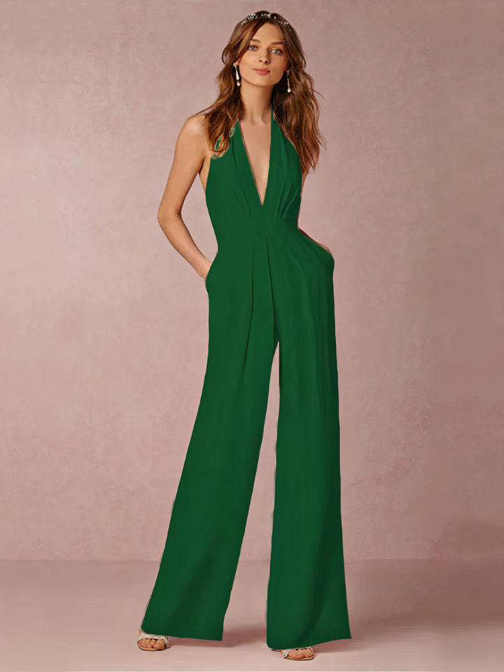 Jumpsuit élégant à bretelles pour femmes | Invités de mariage