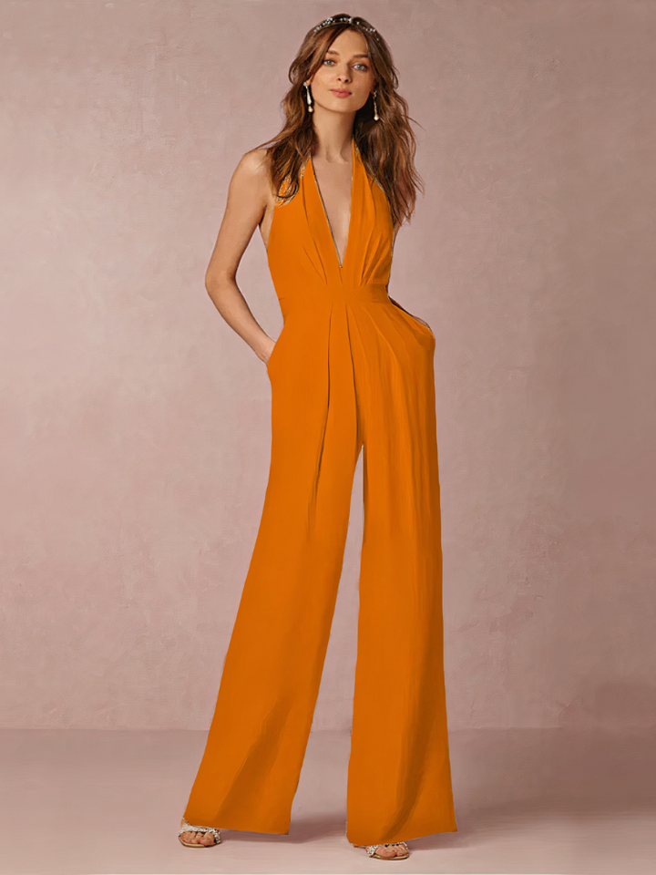 Jumpsuit élégant à bretelles pour femmes | Invités de mariage