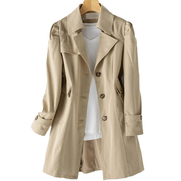 Trench-coat élégant d'automne pour femmes | Long