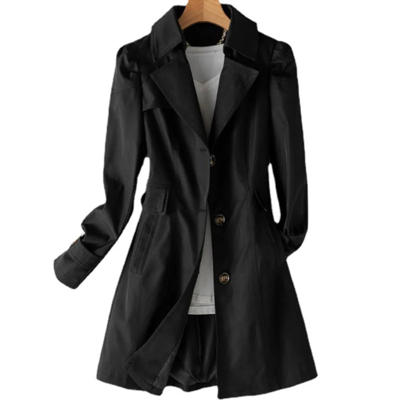 Trench-coat élégant d'automne pour femmes | Long