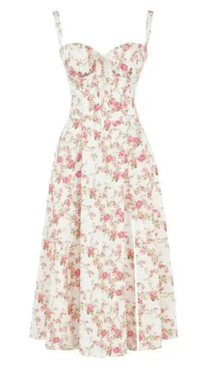 Robe d'été élégante en corset pour femmes | Midi