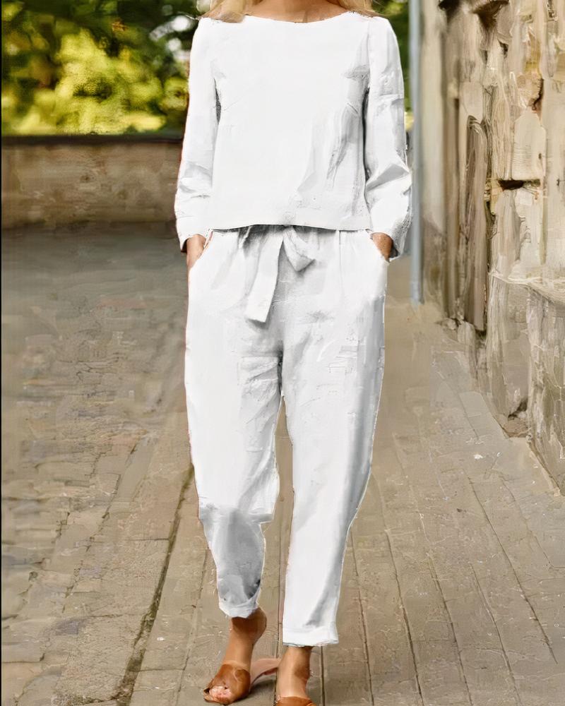 Ensemble élégant de haut et pantalon pour femmes | Deux pièces