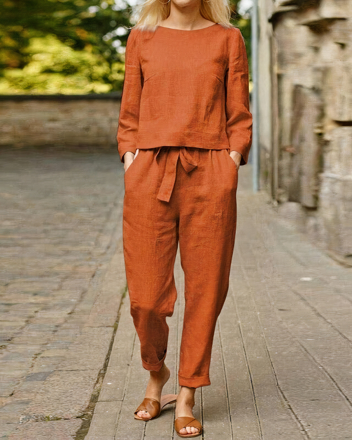 Ensemble élégant de haut et pantalon pour femmes | Deux pièces