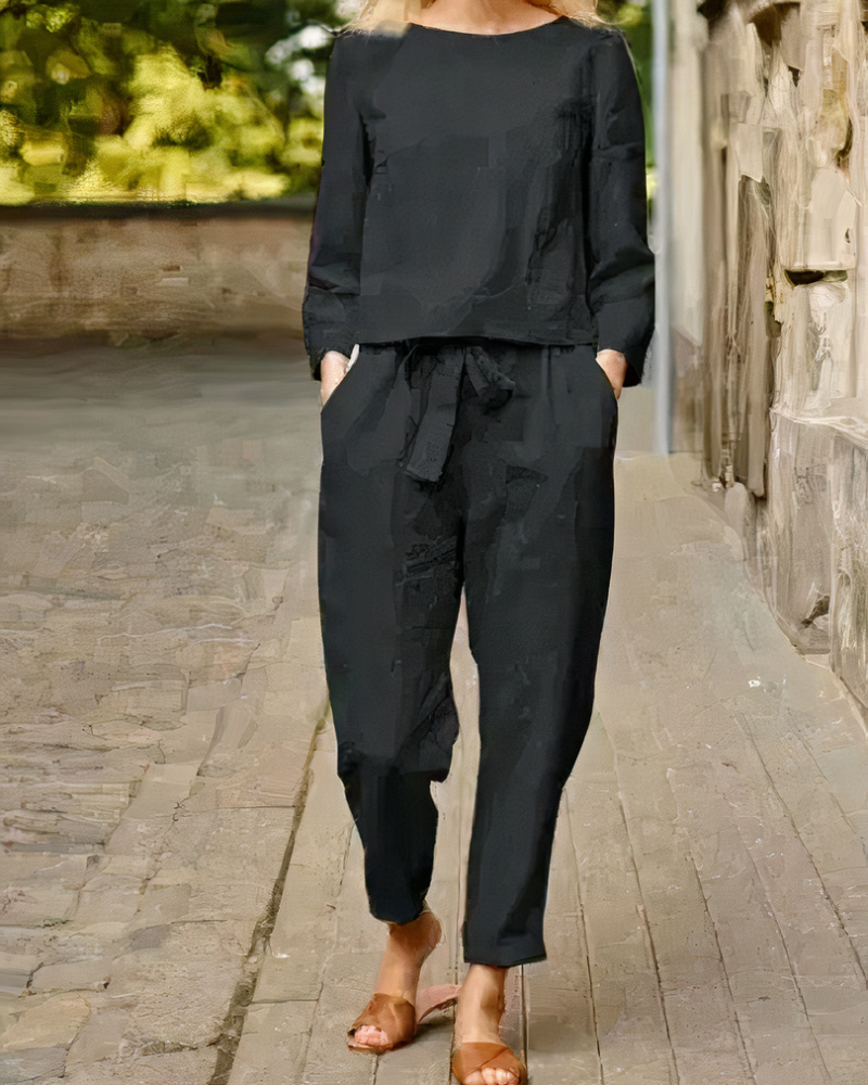 Ensemble élégant de haut et pantalon pour femmes | Deux pièces