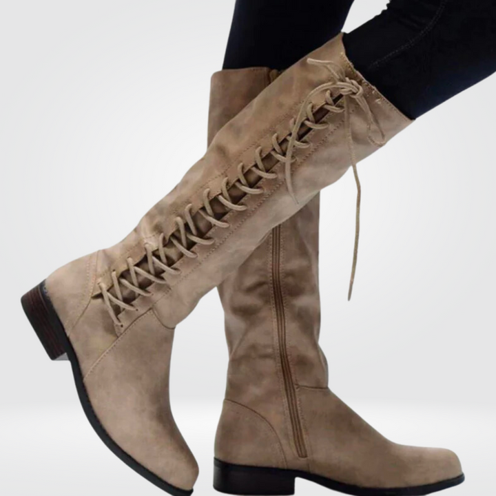 Cornelia | Bottes à talon bloc hauteur genou pour femmes