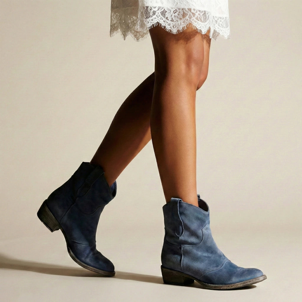 Ella | Bottines western à talon bloc pour femmes