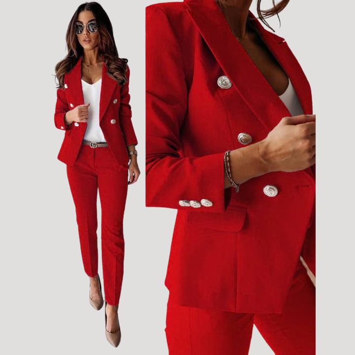 Elske | Ensemble de blazer à double boutonnage pour femmes